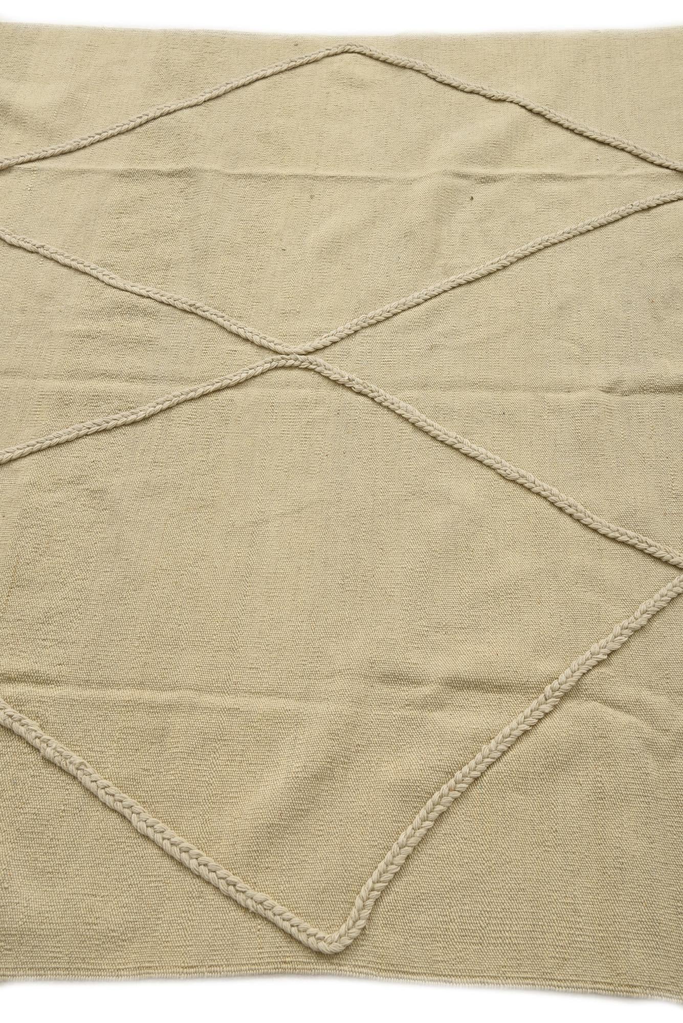 4' 8 x 6' 10 Hand Knotted Moroccan Wool Rug
