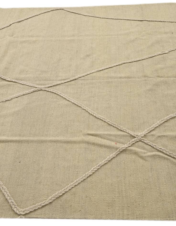 Detail image of 5' 6 x 8' 2  Hand Knotted Moroccan Wool Rug