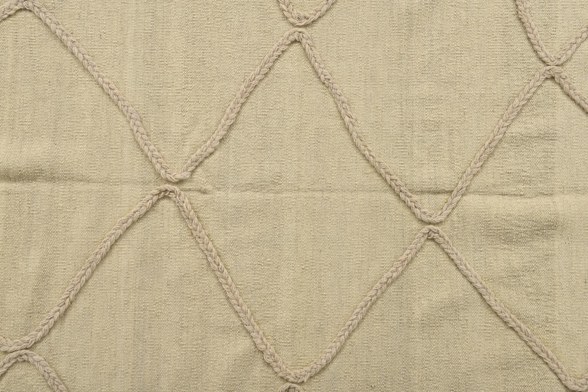 4' 1 x 5' 11 Hand Knotted Moroccan Wool Rug