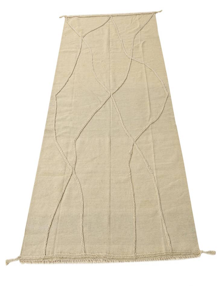 Detail image of 4' 8 x 6' 10  Hand Knotted Moroccan Wool Rug