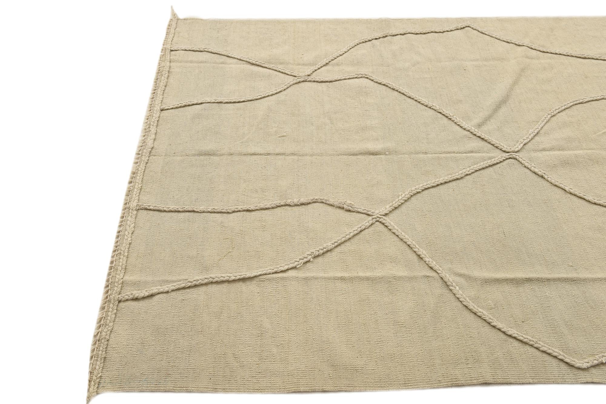 4' 8 x 6' 10 Hand Knotted Moroccan Wool Rug