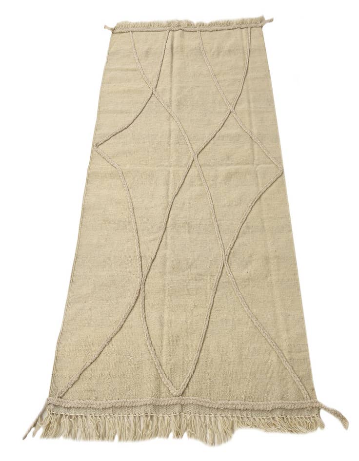 Detail image of 3' 5 x 5' 1  Hand Knotted Moroccan Wool Rug