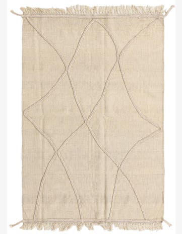 3' 5 x 5' 1 Hand Knotted Moroccan Wool Rug
