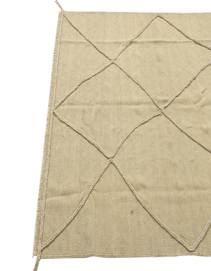 Detail image of 4' x 6'  Hand Knotted Moroccan Wool Rug