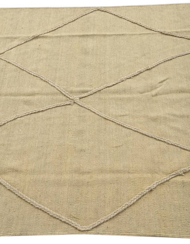 Detail image of 4' x 6'  Hand Knotted Moroccan Wool Rug