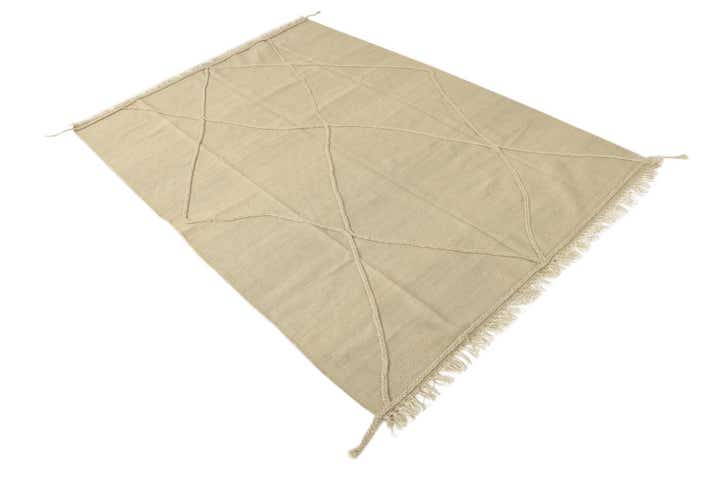4' 10 x 6' 10 Hand Knotted Moroccan Wool Rug