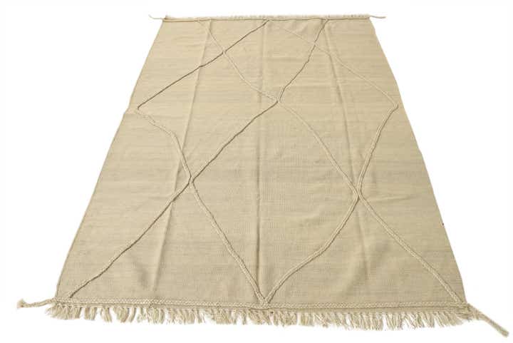 4' 10 x 6' 10 Hand Knotted Moroccan Wool Rug