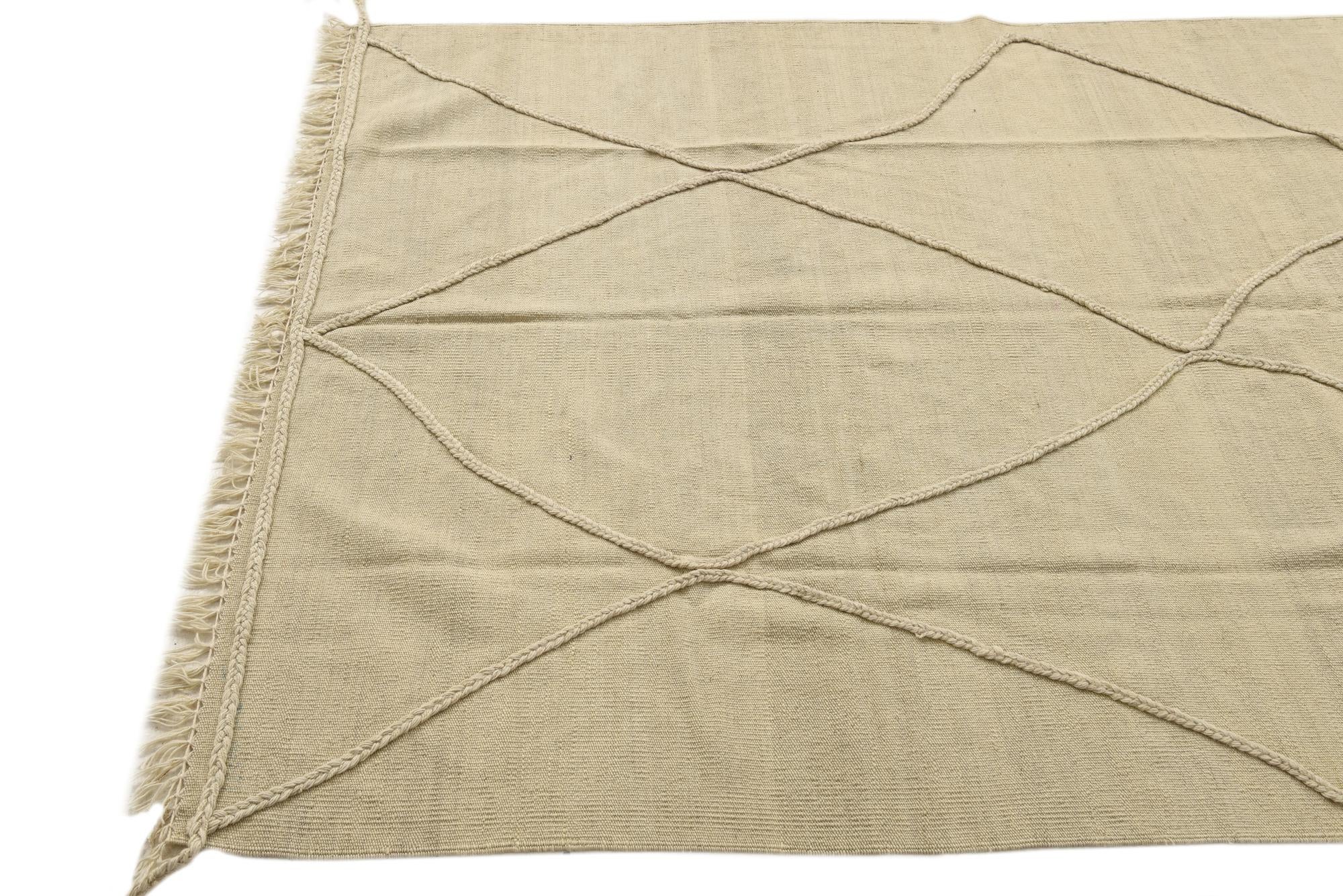 4' 10 x 6' 10 Hand Knotted Moroccan Wool Rug