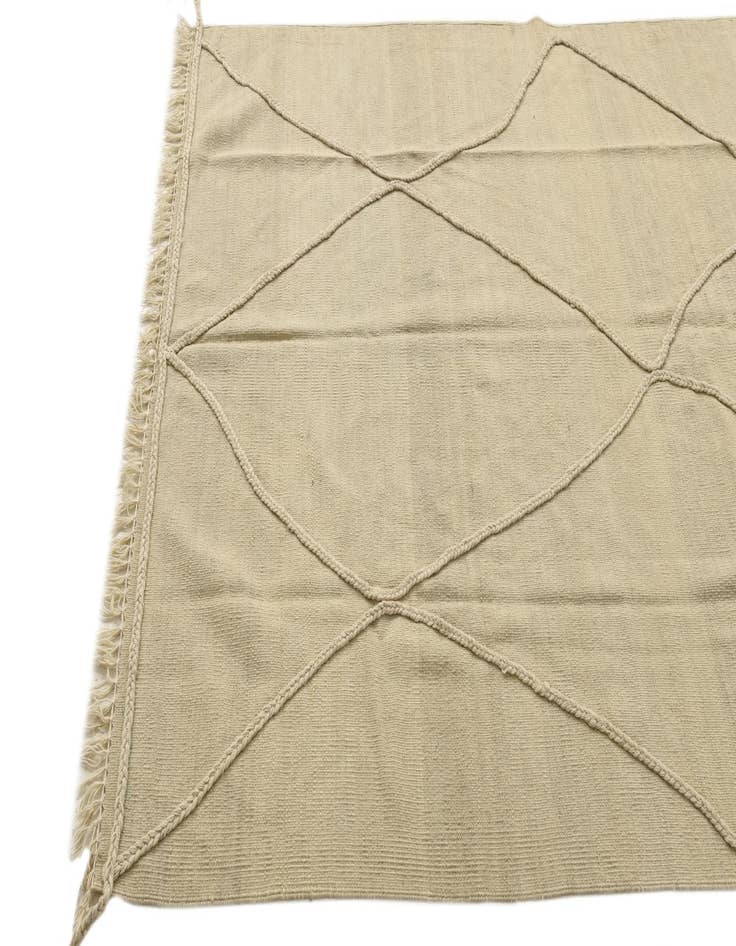 Detail image of 4' 10 x 6' 10  Hand Knotted Moroccan Wool Rug