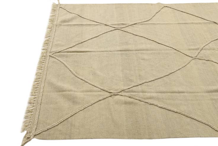 Detail image of 4' 10 x 6' 10 Hand Knotted Moroccan Wool Rug