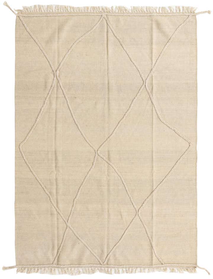 4' 10 x 6' 10 Hand Knotted Moroccan Wool Rug