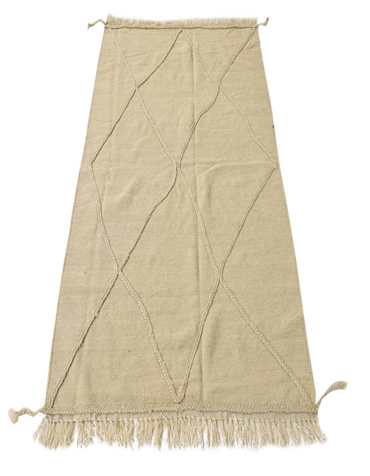 Detail image of 3' 6 x 5' 2 Hand Knotted Moroccan Wool Rug