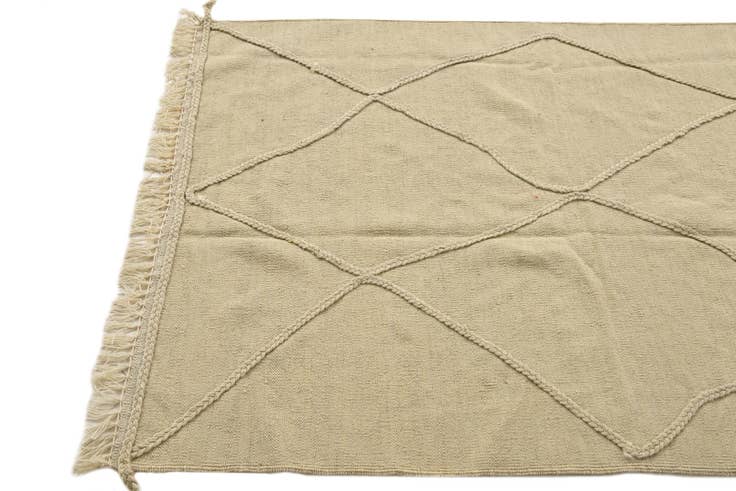 Detail image of 3' 6 x 5' 2 Hand Knotted Moroccan Wool Rug