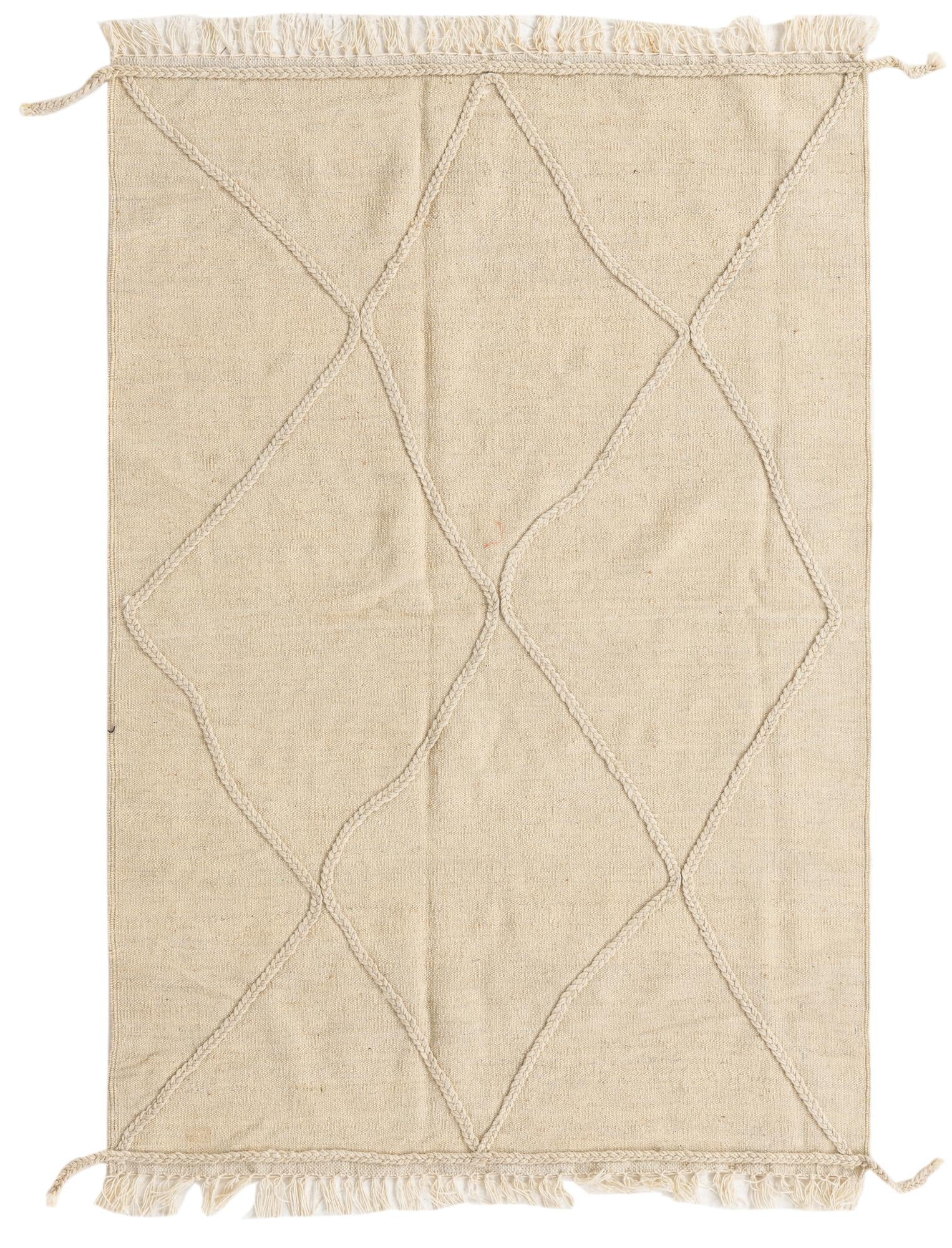 3' 6 x 5' 2 Hand Knotted Moroccan Wool Rug