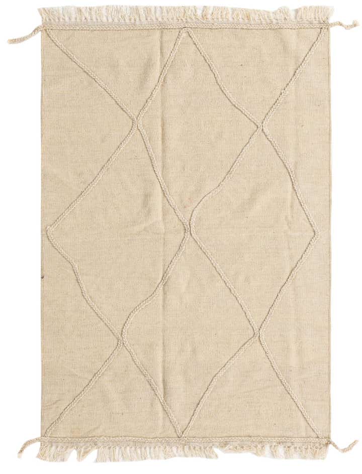 3' 6 x 5' 2 Hand Knotted Moroccan Wool Rug