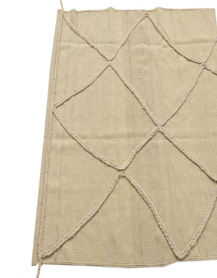 Detail image of 3' 4 x 4' 6 Hand Knotted Moroccan Wool Rug