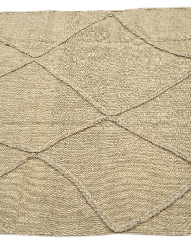 Detail image of 3' 4 x 4' 6  Hand Knotted Moroccan Wool Rug