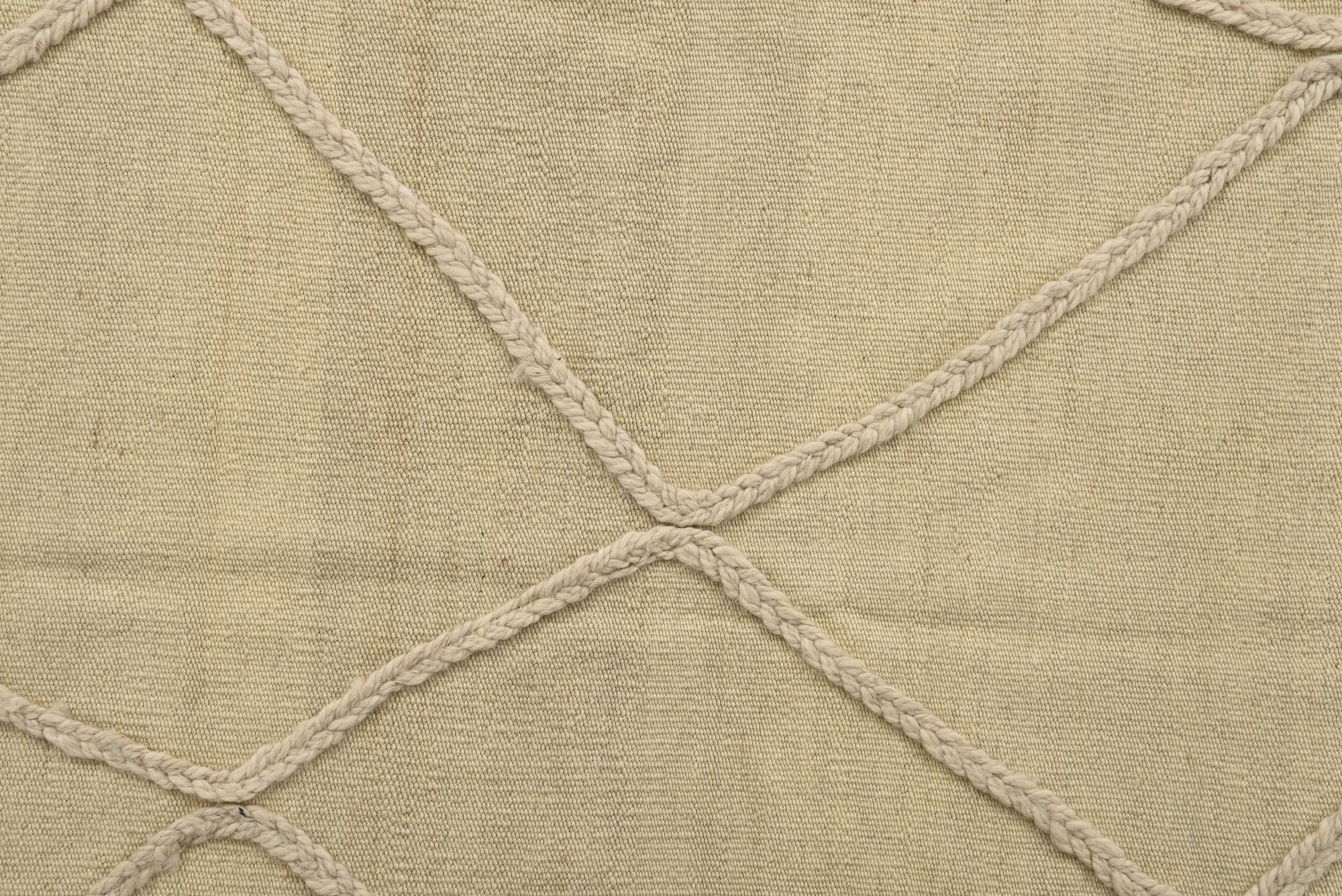 3' 4 x 4' 6 Hand Knotted Moroccan Wool Rug