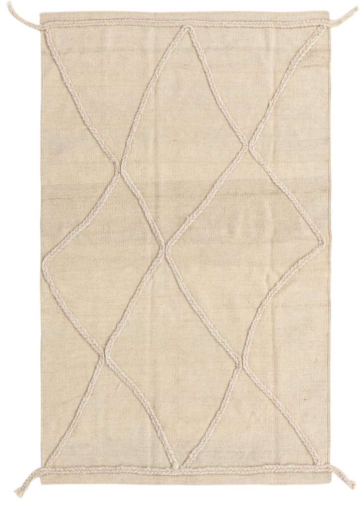 3' 4 x 4' 6 Hand Knotted Moroccan Wool Rug