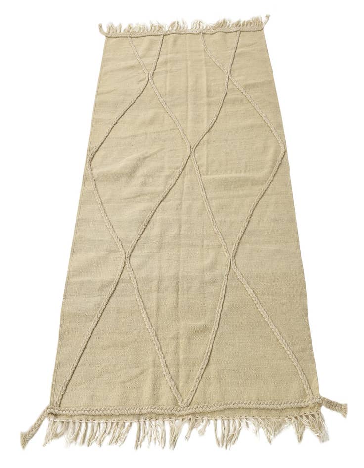 Detail image of 3' 4 x 4' 11  Hand Knotted Moroccan Wool Rug