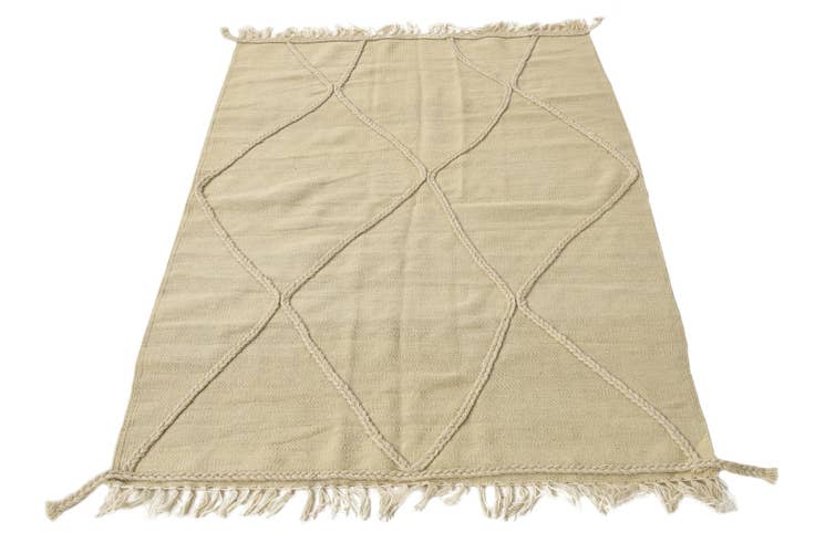 Detail image of 3' 4 x 4' 11 Hand Knotted Moroccan Wool Rug