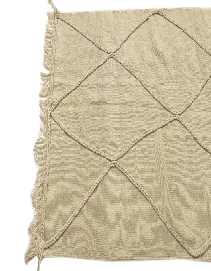 Detail image of 3' 4 x 4' 11  Hand Knotted Moroccan Wool Rug