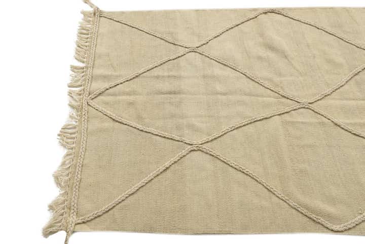 3' 4 x 4' 11 Hand Knotted Moroccan Wool Rug