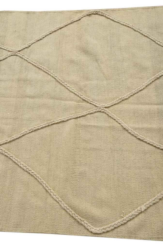 3' 4 x 4' 11 Hand Knotted Moroccan Wool Rug