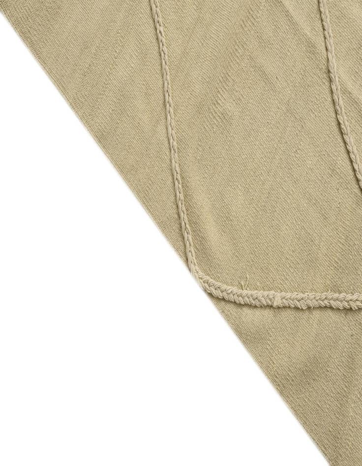 Detail image of 3' 4 x 4' 11  Hand Knotted Moroccan Wool Rug