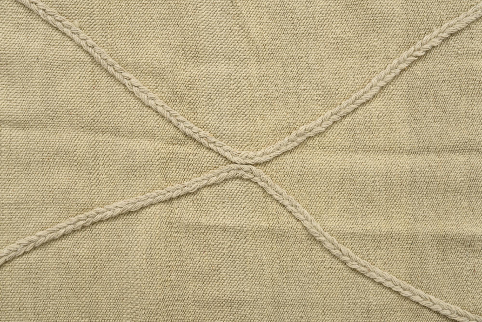 3' 4 x 4' 11 Hand Knotted Moroccan Wool Rug