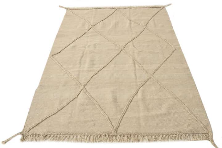 4' 1 x 6' 1 Hand Knotted Moroccan Wool Rug