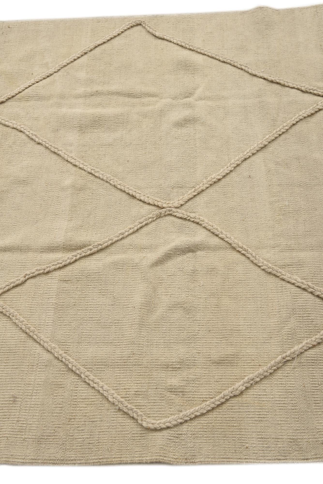 4' 1 x 6' 1 Hand Knotted Moroccan Wool Rug