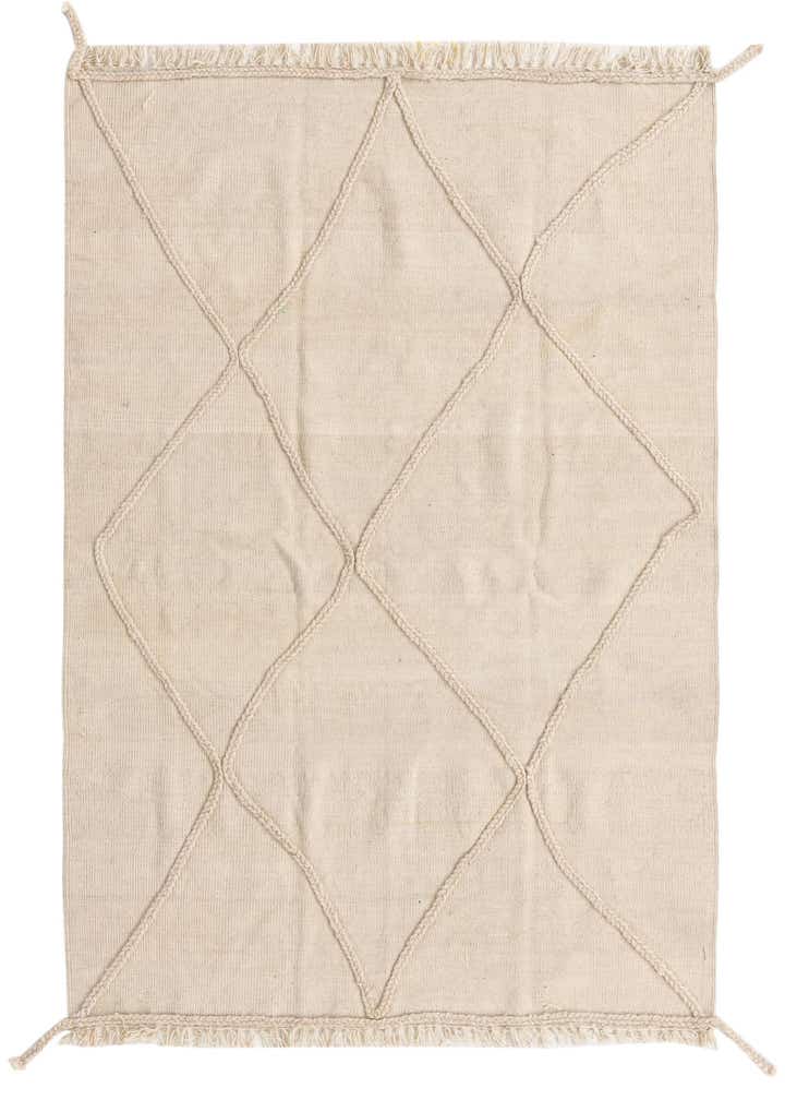 4' 1 x 6' 1 Hand Knotted Moroccan Wool Rug