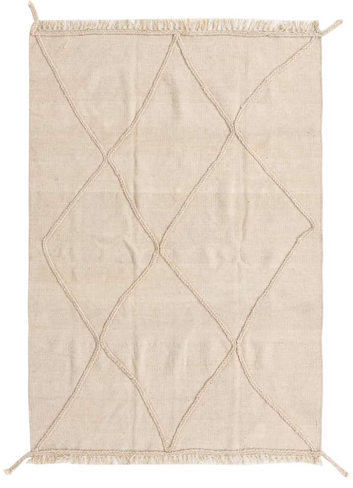 4' 1 x 6' 1 Hand Knotted Moroccan Wool Rug