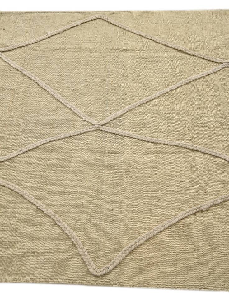 Detail image of 3' 5 x 4' 10  Hand Knotted Moroccan Wool Rug