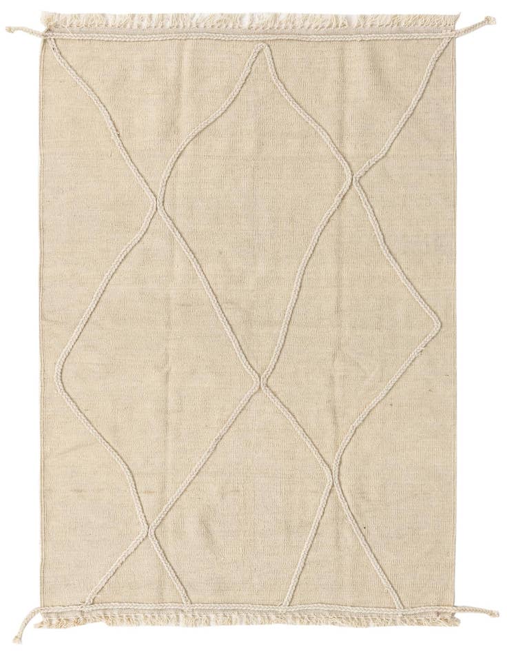 Detail image of 3' 5 x 5' 1 Hand Knotted Moroccan Wool Rug