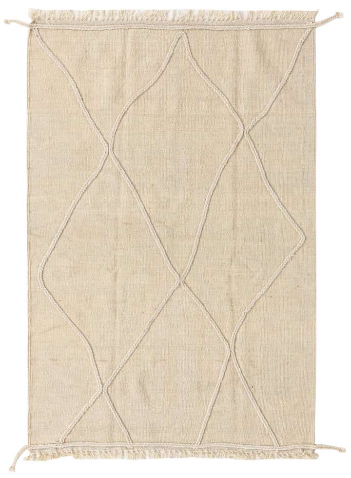 3' 5 x 5' 1 Hand Knotted Moroccan Wool Rug