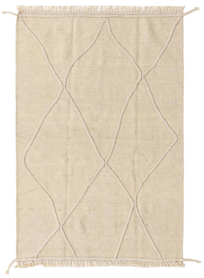 Detail image of 3' 5 x 5' 1 Hand Knotted Moroccan Wool Rug