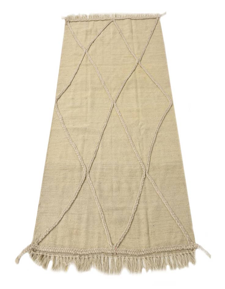 Detail image of 3' 4 x 5'  Hand Knotted Moroccan Wool Rug