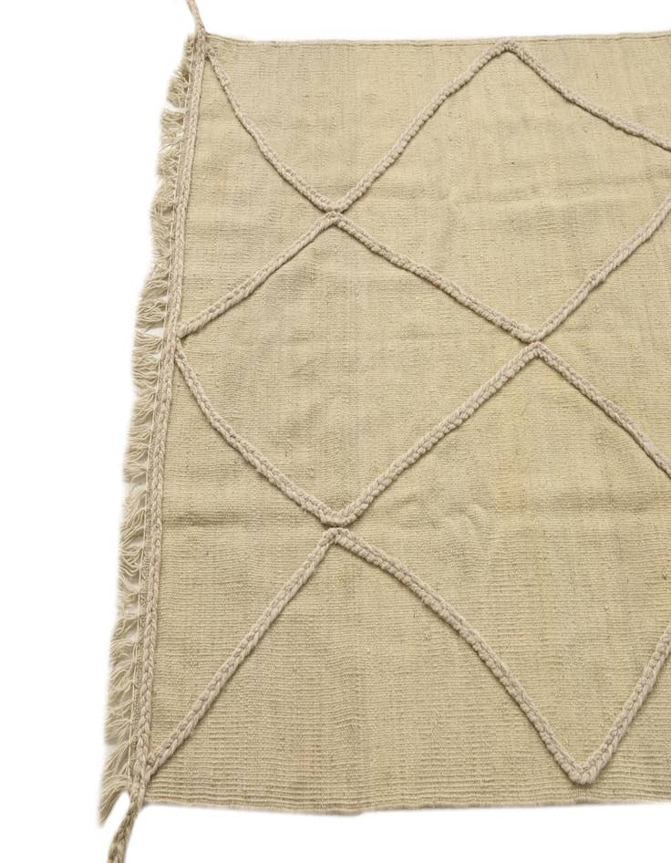 Detail image of 3' 4 x 5'  Hand Knotted Moroccan Wool Rug