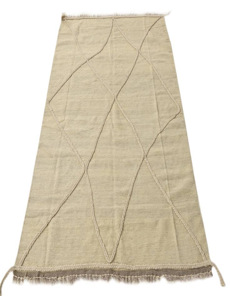 Detail image of 4' 1 x 6'  Hand Knotted Moroccan Wool Rug