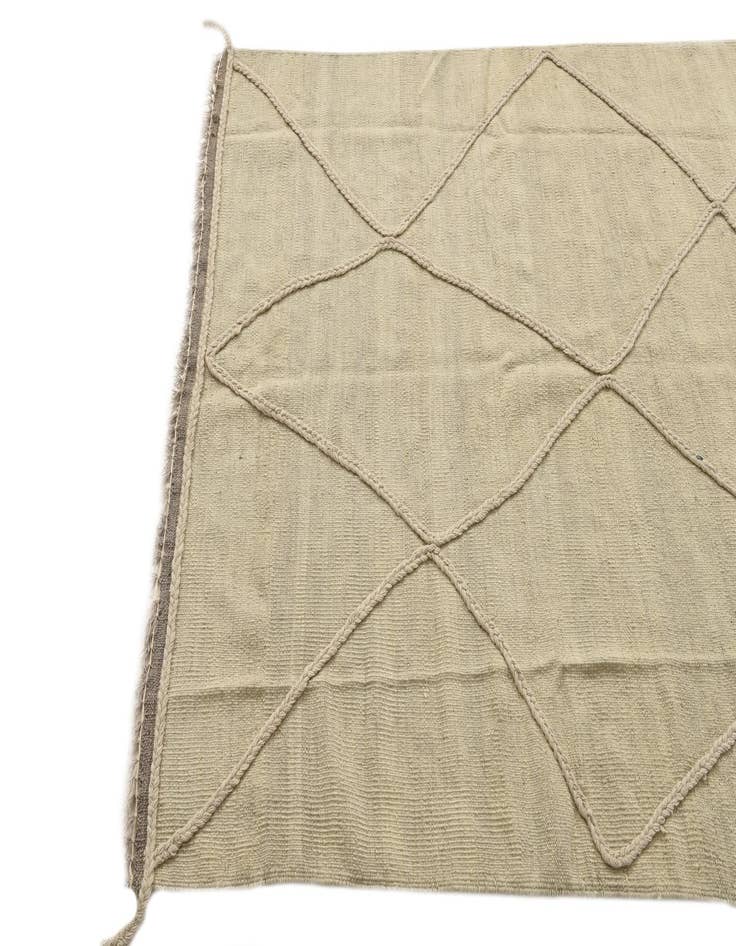 Detail image of 4' 1 x 6'  Hand Knotted Moroccan Wool Rug