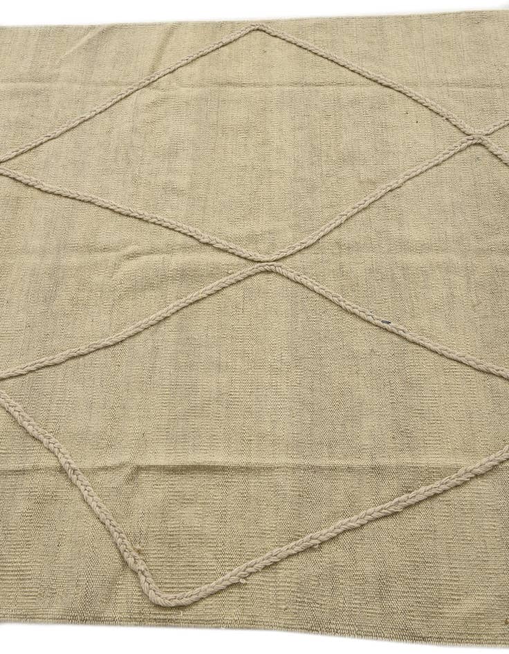 Detail image of 4' 1 x 6'  Hand Knotted Moroccan Wool Rug