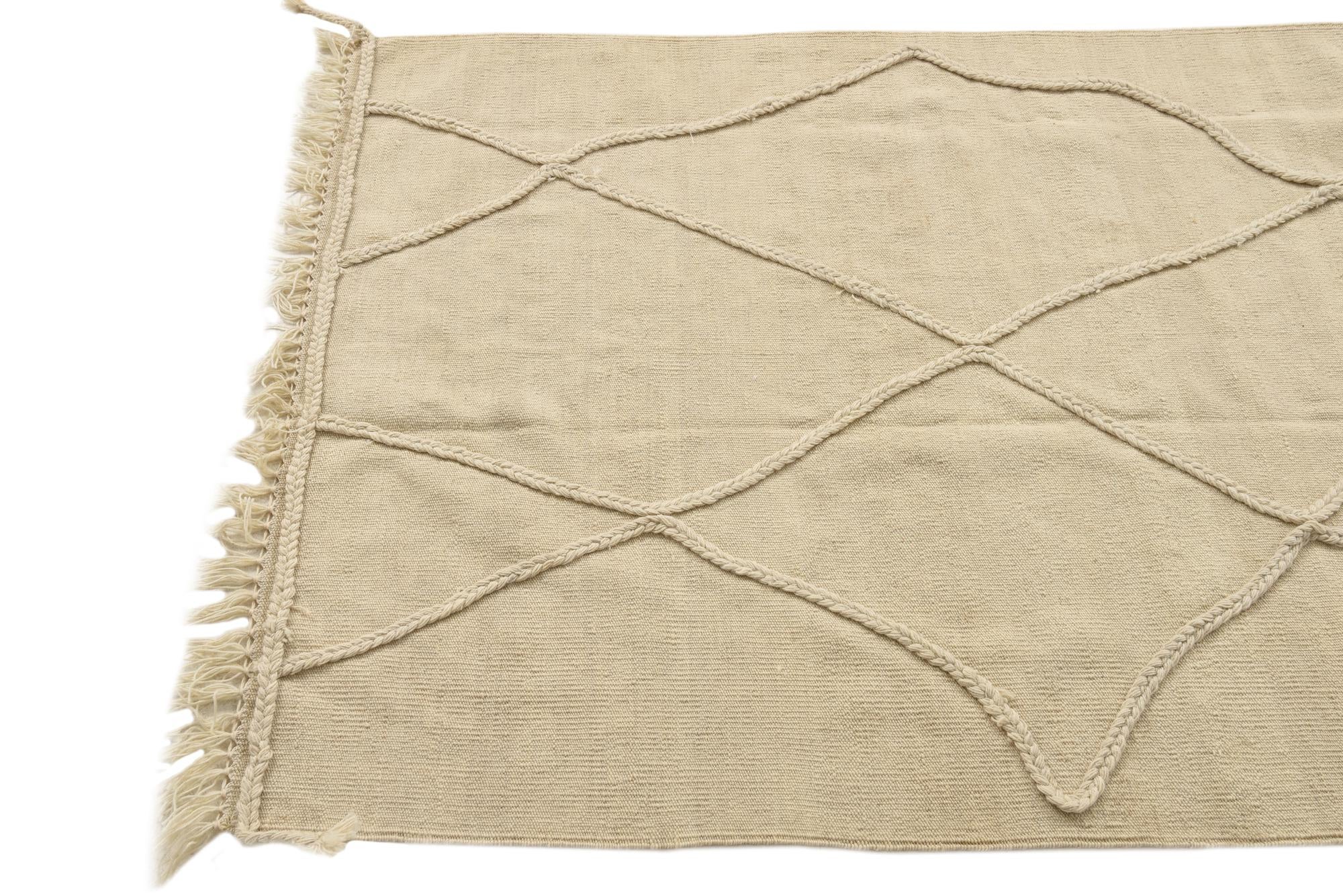 3' 6 x 4' 10 Hand Knotted Moroccan Wool Rug