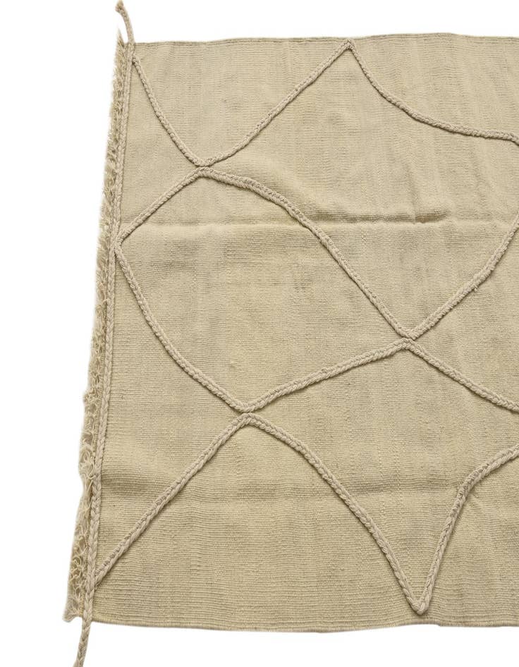 Detail image of 3' 4 x 4' 11  Hand Knotted Moroccan Wool Rug