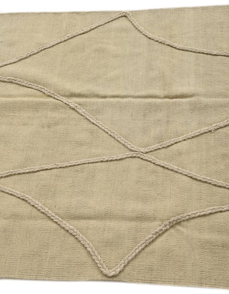 Detail image of 3' 4 x 4' 11  Hand Knotted Moroccan Wool Rug