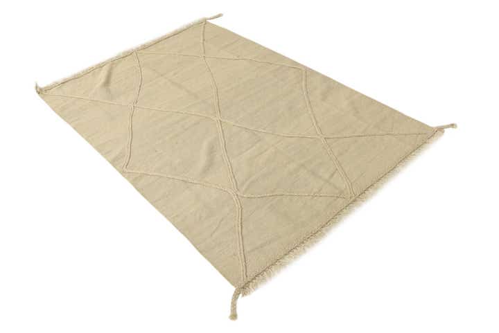 4' 1 x 5' 11 Hand Knotted Moroccan Wool Rug