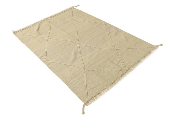 Detail image of 4' 1 x 5' 11 Hand Knotted Moroccan Wool Rug