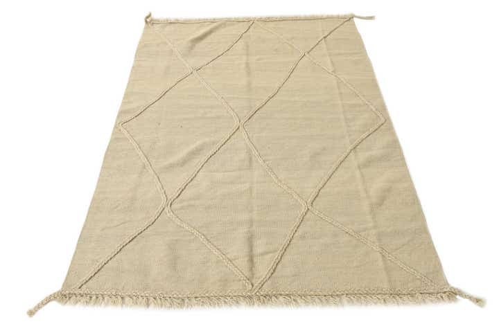 4' 1 x 5' 11 Hand Knotted Moroccan Wool Rug