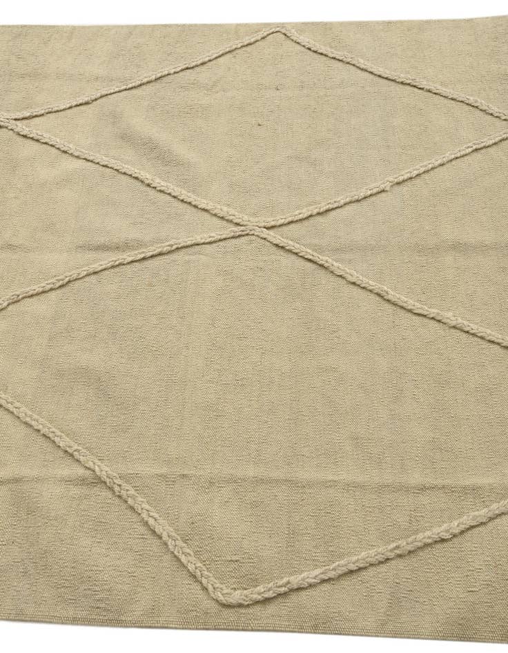 Detail image of 4' 1 x 5' 11  Hand Knotted Moroccan Wool Rug